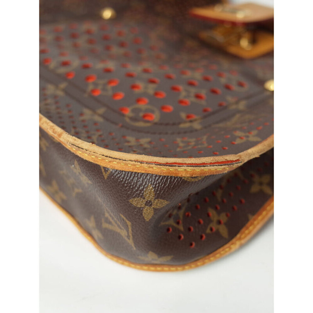 Louis Vuitton Monogram Leather Brown Perforated Musette Shoulder Bag - Picture 4 of 8